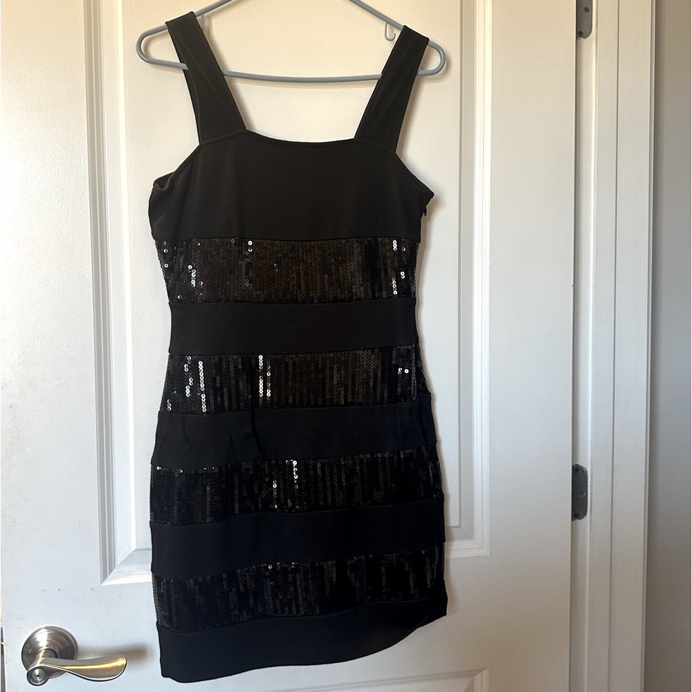 Black Dress with Sequins by Vivienne Tam Petite Medium M Med PM